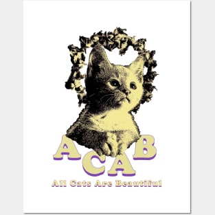 All Cats Are Beautiful - Parody Shirt Posters and Art